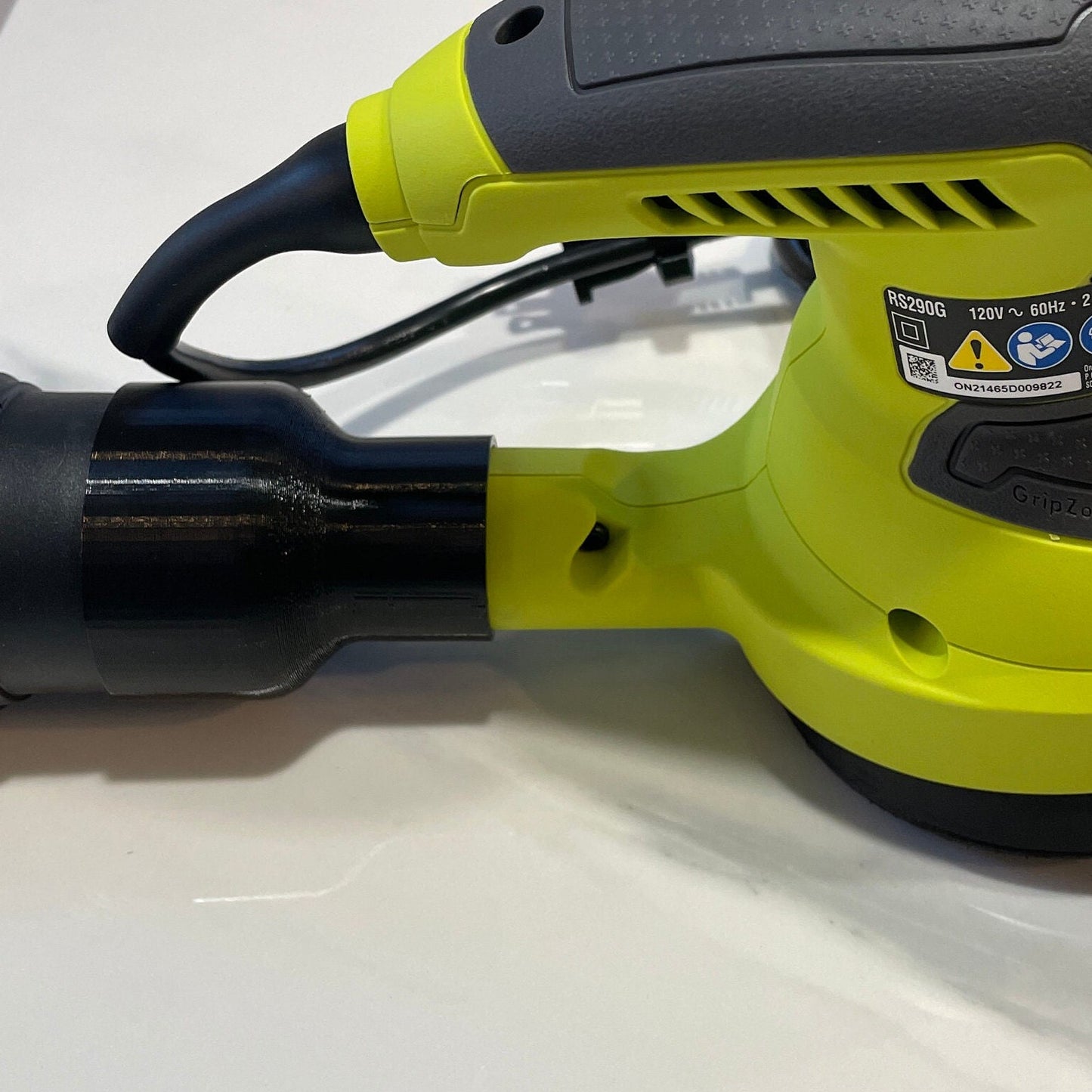 Ryobi Sander Adapter for Ridgid / Shop Vac / Festool / Craftsman Vacuum (models P411, S652DK, S652D, RS290, RS290G, CFS1503G, RS241)