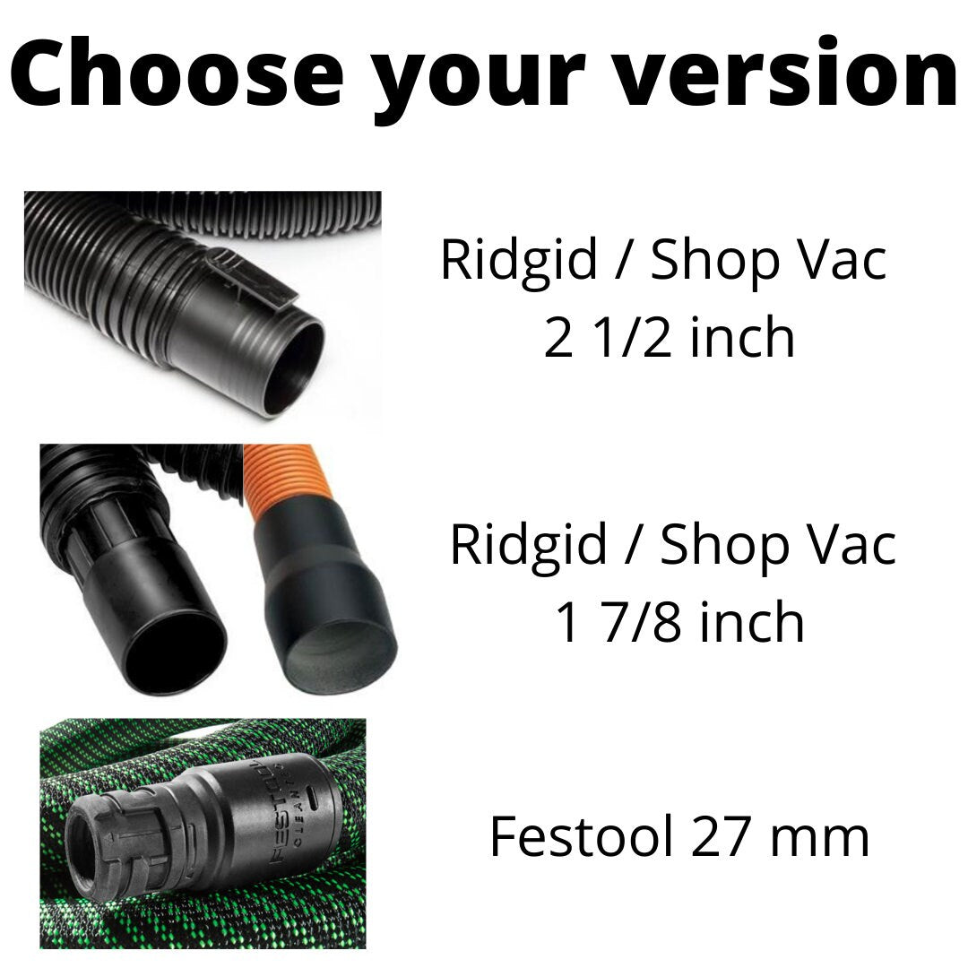 Ryobi Miter Saw Adapter for Ridgid/ShopVac/Festool/Craftsman Vacuum (models TSS120L, TSS102L, TSS103, P3650)