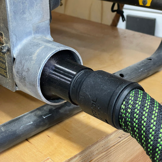 Dewalt Table Saw 2 1/4 inch to Festool/Ridgid/ShopVac/Craftsman Hose Adapter