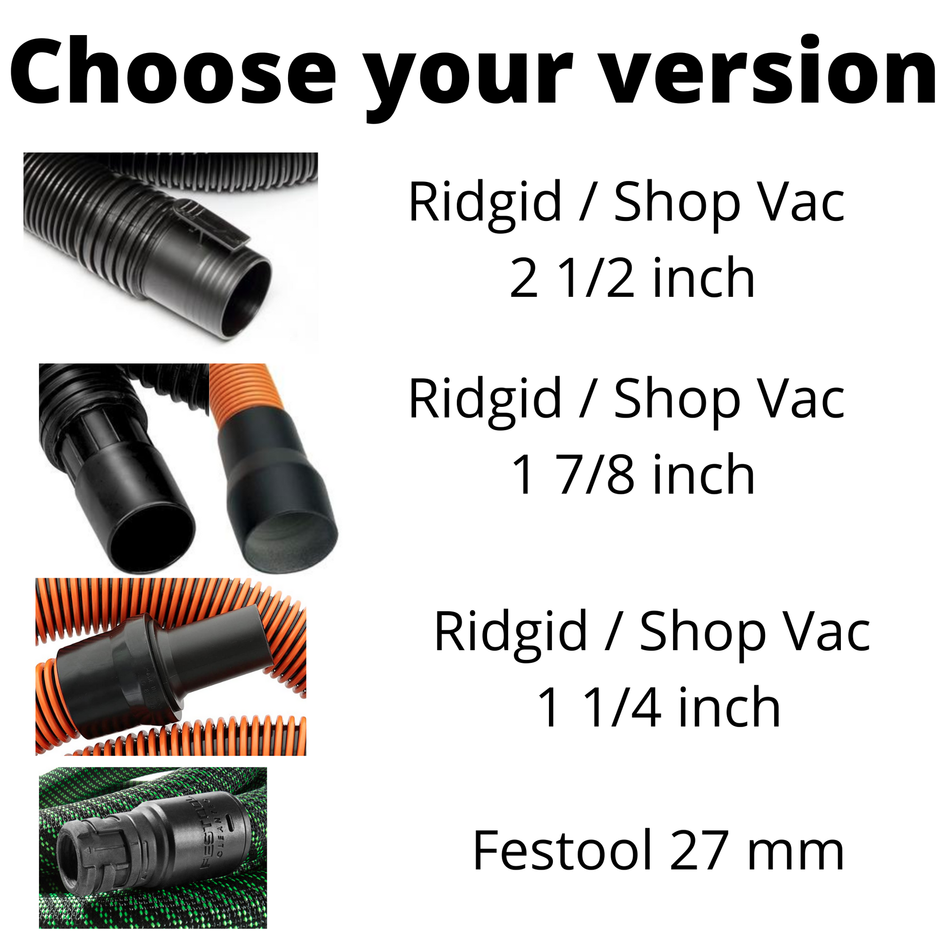 Ridgid shop vac hose.