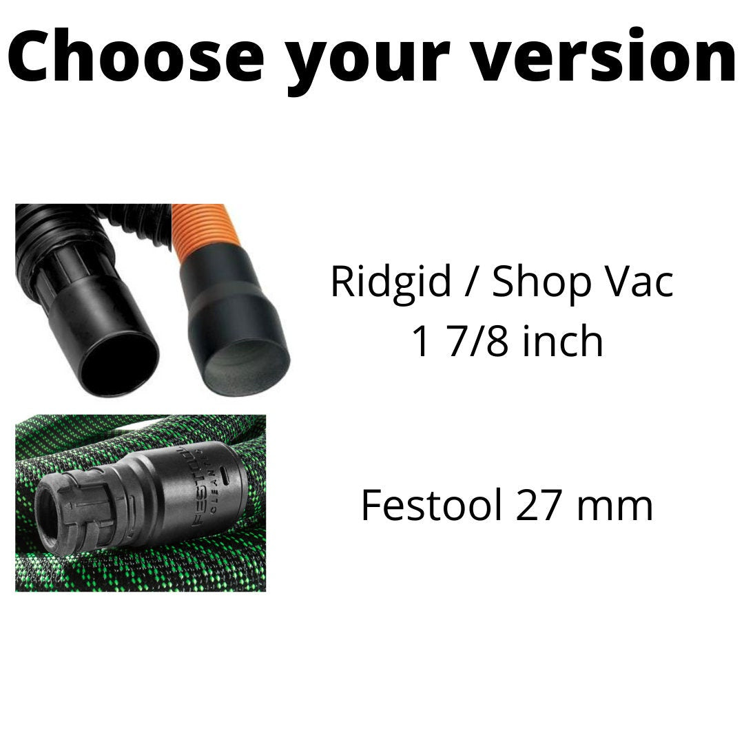 Dewalt Table Saw 2 1/4 inch to Festool/Ridgid/ShopVac/Craftsman Hose Adapter
